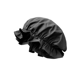 KUOIN Medieval Hat Women Bonnet for Colonial Cosplay Headwear (Black)