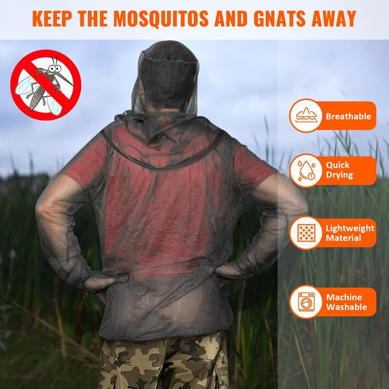 2win2buy Mosquito Bug Suit for Men Women, 2 Pcs Full