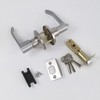 Door Handle Lock Aluminium Alloy Safety Bar Lock Kit with