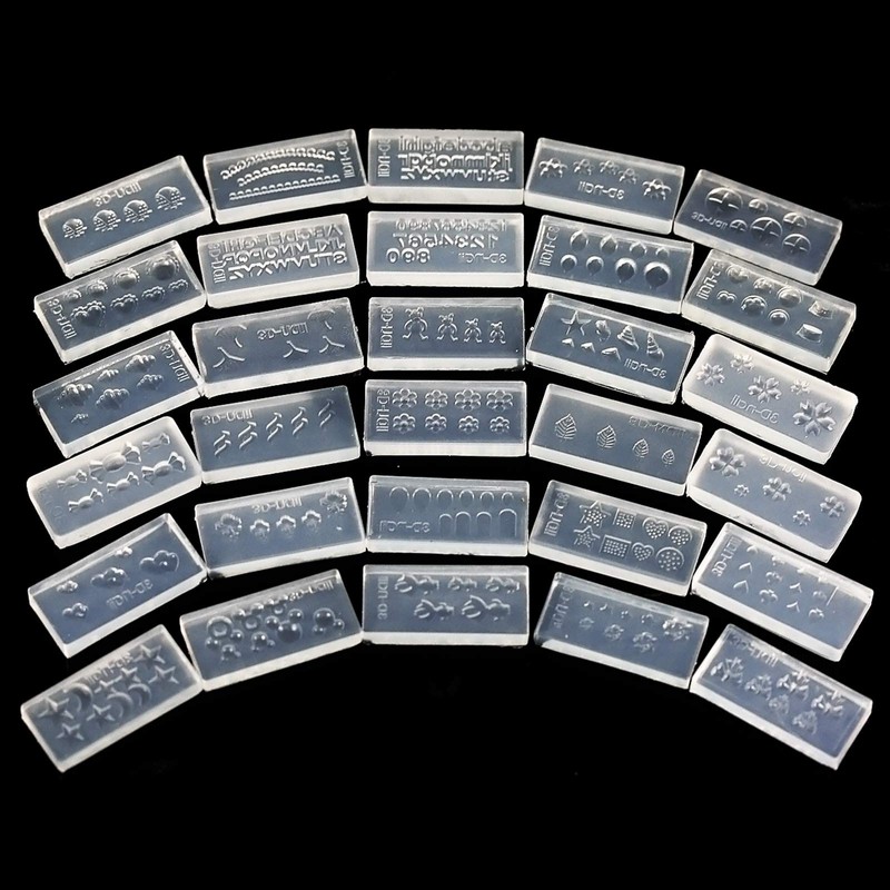 3D Nail Art Shape, Charming Nail Shapes, 30 Different Patterns