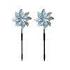 Hercaise 2 Pack Bird Deterrent Pinwheels, Reflective Pinwheels with Stakes