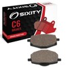 Sixity C6 Ceramic Brake Pads FA101 Rear Replacement Kit