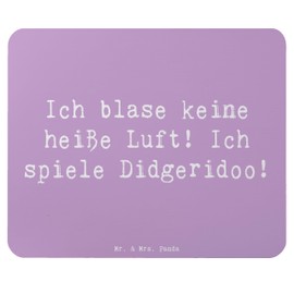 Mr. & Mrs. Panda Mauspad Spruch Didgeridoo Spieler - Geschenk, resonante Töne, Mauspad Büro, Designer Mauspad, Profimusiker, Musik, Technik,