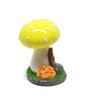 Bright yellow miniature fairy garden mushroom house. Fairy garden accessories.