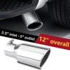 LCGP 3.5" Diesel Exhaust tip, 3.5''x5''x12'' Stainless Steel Exhaust Tailpipe