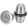 Coffee Capsule Set Stainless Steel Reusable Refillable Capsule Fit for