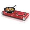 Hot Plate, Techwood 1800W Dual Electric Stoves, Countertop Stove Double