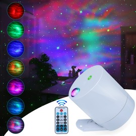 CAIYUE Star Projector Galaxy Projector, Exquisite Nebula Night Light Ocean Wave with Remote Control,with Adjustable Speed and Brightness,for Kids, Adults, Bedroom,Party