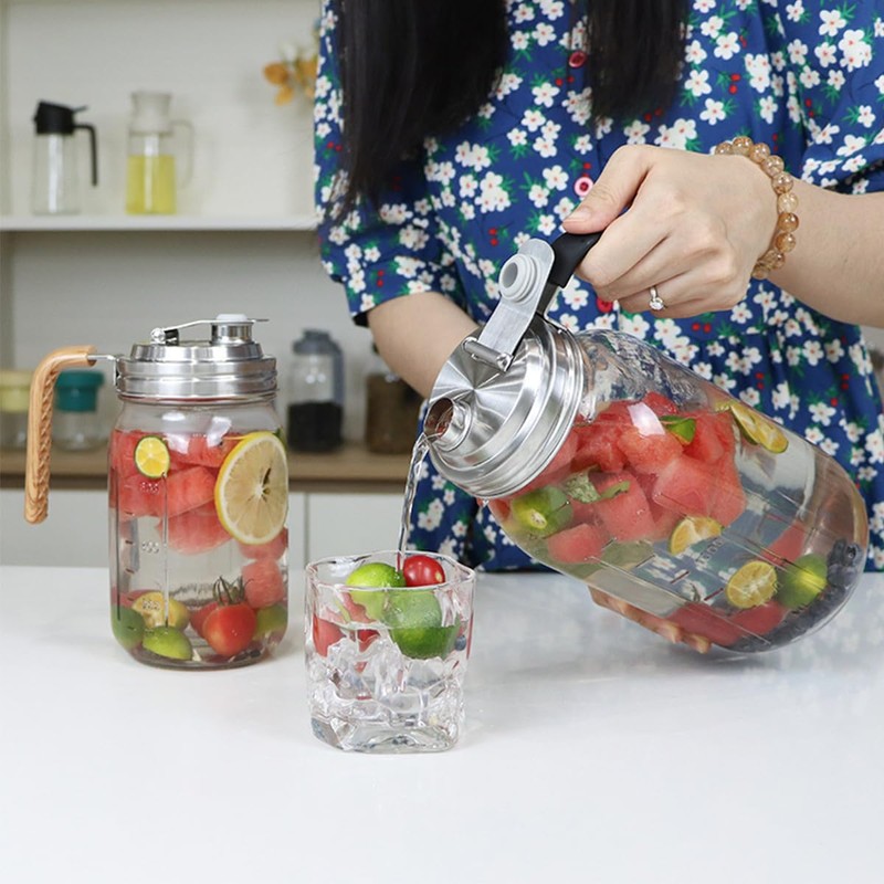 2 Pcs Wide Mouth Mason Jar Stainless Steel Pour Spout