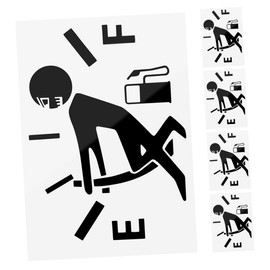 Mobestech Empty Indicator Stickers for Car Pack Tanks Decals Unique Design Car Sticker for Men Reminder