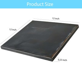 Steel Plate 12" x 12" x 1/4" - A36 Hot Rolled Metal Steel 1/4 inch(6mm) Plate Flat Steels Weldable Base Sheet Metal Stock