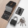4 Inch 90 Degree Heavy Padlock Hasp, Right Angle Door