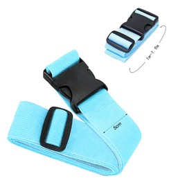 Blue Suitcase Strap 195 cm Luggage Strap Long Suitcase Luggage Straps Suitcase Strap Strap with Click Closure Suitcase Straps Set of 2 Adjustable Suitcase Luggage Straps Luggage Strap for Suitcases