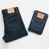 Unbranded Slim Design Non-Slip Durable Denim Storage Pouch with Card