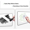 KIPTVO Dry Erase Whiteboard, A4 Size Small Double Sided White