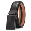 SENDEFN Men's Leather Belt, Ratchet Automatic Buckle for Men, Business