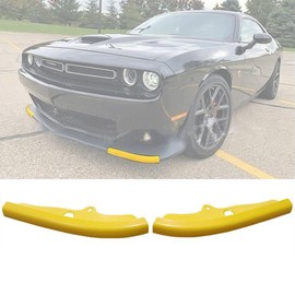 Riloer Car Front Bumper Lip Splitter Cover Front Bumper Exterior Decals Sticker Accessories for Dodge Challenger R/T Scat Pack 2015-2022 SRT 392 2015-2018