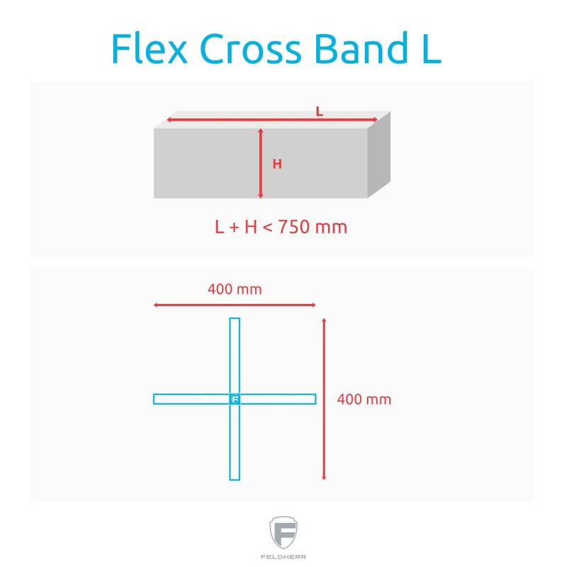 Feldherr Flex Cross Band Set (3-Pack) - Elastic Rubber Bands