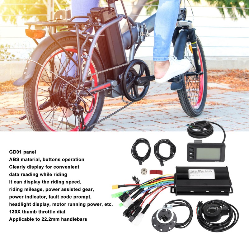 Electric Bike Conversion Kit 26A 3 Mode Sinewave Controller GD01