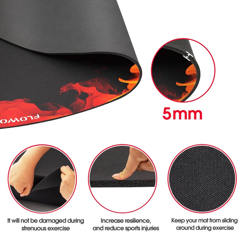 Jump Rope Mat Large Rubber Exercise Mat Indoor Outdoor Shock
