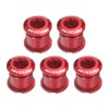 sourcing map 5pcs Double Chain Ring Bolts M8 Aluminum Alloy