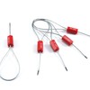 50 Numbered Steel Cable Security Seals - Metal Wire Tamper