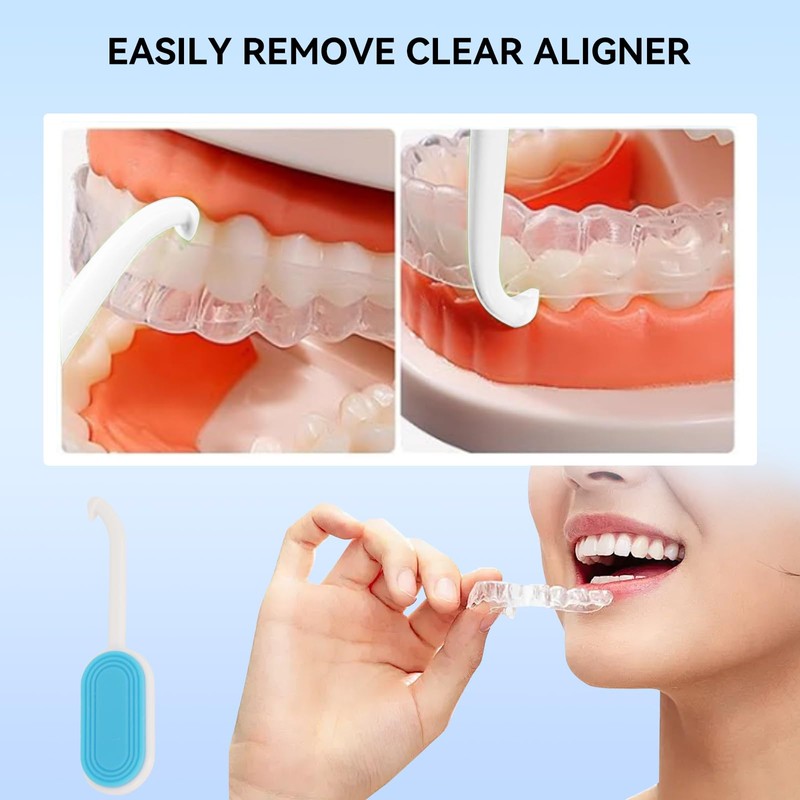 Aligner Removal Tool, 4Pcs Retainer Remover Tool-PortableTravel, Dental kit for