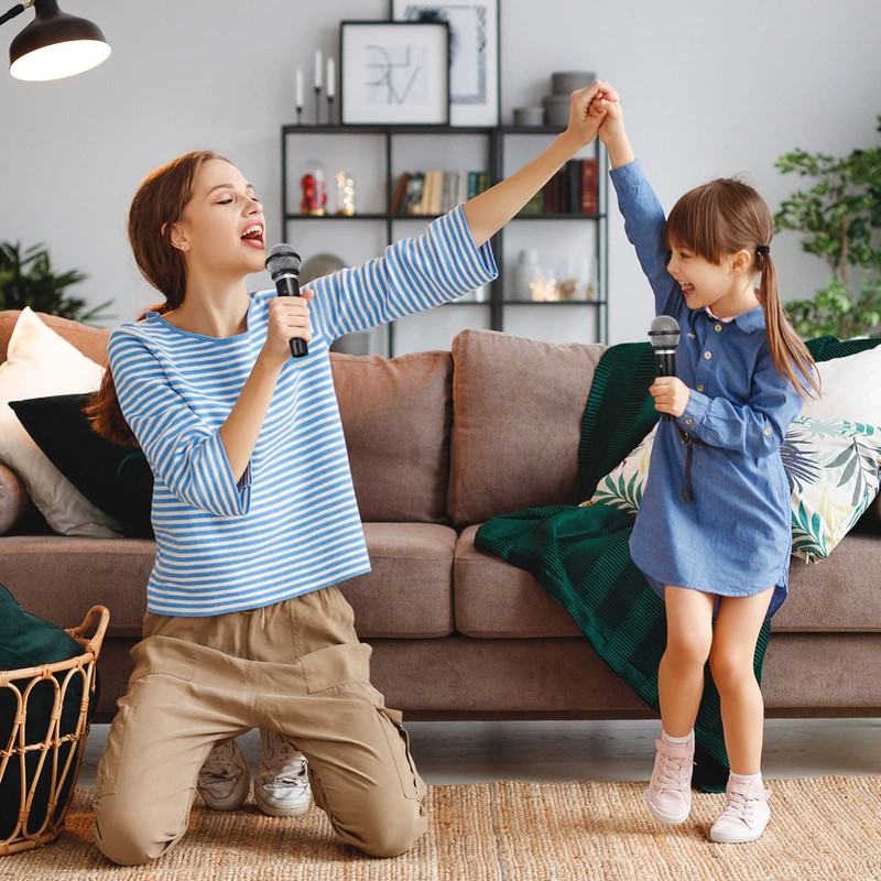 STOBOK Microphone Model, Imitation Microphone, Toy, Plastic, Karaoke Toy, Handheld