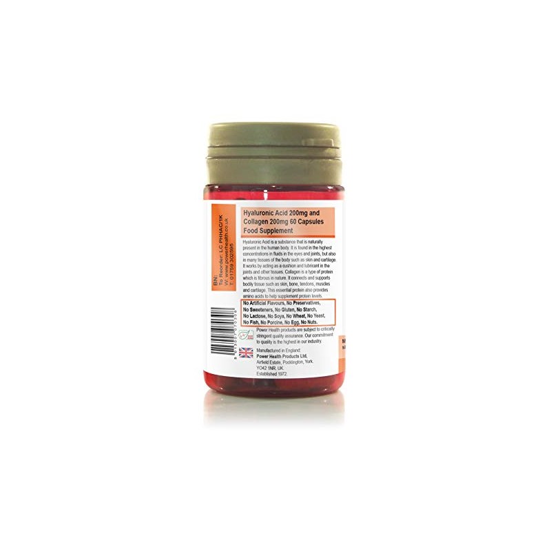 Power Health Hyaluronic Acid 200mg and Collagen 200mg
