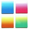 Transparent Sticky Notes,Clear Sticky Notes,3x3 in Gradient 4 Color Waterproof