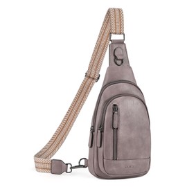 CLUCI Crossbody Bag for Women Cross Body Bag for Woman Sling Bag for Women Leather Trendy Large Sling Backpack Travel Crossbody Bag for Women Dark Purple