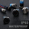 STARELO 5pcs 12mm Momentary led Push Button Switch Black Shell