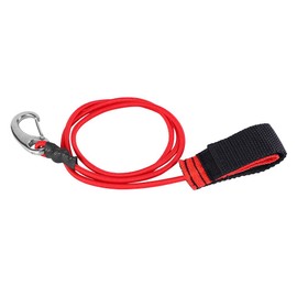 Ausla Kayak Paddle Safety Lead, Elastic Paddle Lead, Kayak Paddle Tether Lead, Elastic Cord, Boat Canoe Kayak Paddle Lanyard, Boat Paddle Leash with Carabiner Clip, (Red)