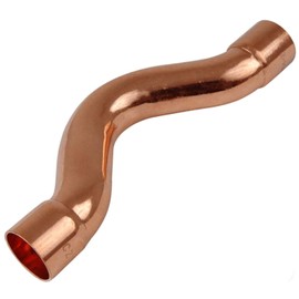 PlumbinBitsUK 15mm End Feed Copper to Copper Full Crossover Coupler Fitting