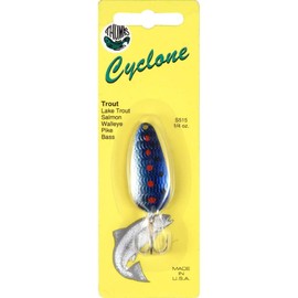 Thomas Spinning Lures Cyclone Fishing-Equipment, 1/4 oz, Silver/Blue