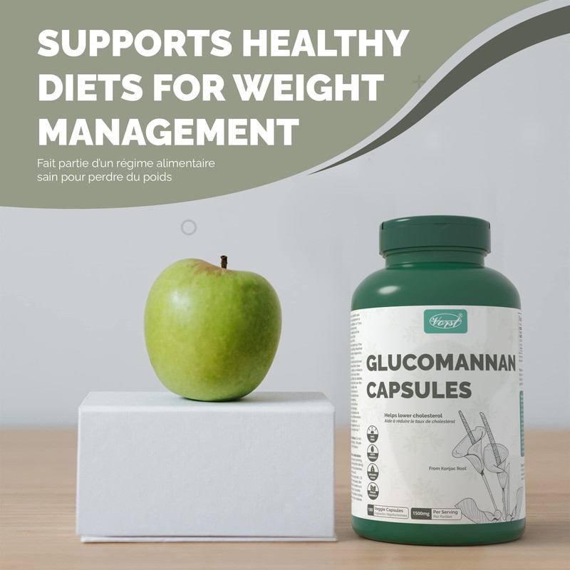 Vorst VORST Glucomannan 1500mg Per Serving (500mg Per Capsule) 180