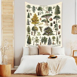 Forest Tapestry Wall Aesthetic Scenery Wall Tapestry,Mountain Tapestries,for Home Office Dorm Indoor and Outdoor Decoration Large Size 59(W) x59(L) Inch (GT150-16)
