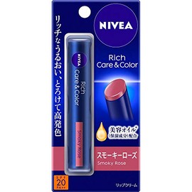 Nivea Rich Care & Color Lipstick, Smoky Rose, 0.08 oz (2 g), Set of 2