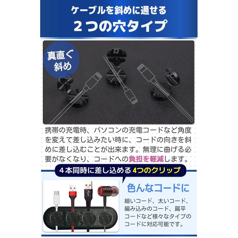 fogman Cable Holder Magnet Strong Independent Wire Organizer Magnet Car