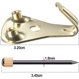 ANCIRS 20 Pack 50lbs Picture Frame Hangers Hooks with Nails, Picture Hanging Hooks, Heavy Duty Plaster Wall Pro Photo/Heavy Mirror Hanging Kit (50lbs)