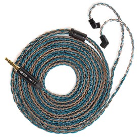 KBEAR ST16 Plus Long IEMs Earphone Cable with QDC-Type Pin for KZ ZSN/ZSN PRO/EDX PRO/ZS10 PRO/ZSN PRO X/ASX/ZSX/ZAS/ZVX/AS16/DQ6/DQS/ASX/D-Fi/Krila/PR1 PRO/PR2/ZEX CCA CRA/C12/C10 PRO (QDC 3.5MM)