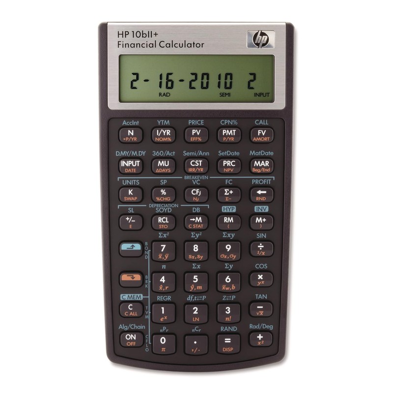 HP 2716570 10bII+ Financial Calculator, 12-Digit LCD