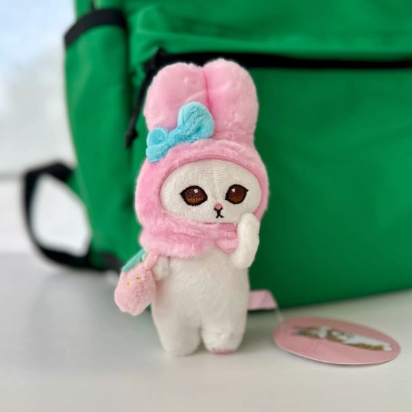 Mofusand Plush Keychain Pink 6.5in Valentines day gifts