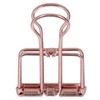 19mm 80pcs Binder Clips Strong Clamping Force Metal Hollow Tail