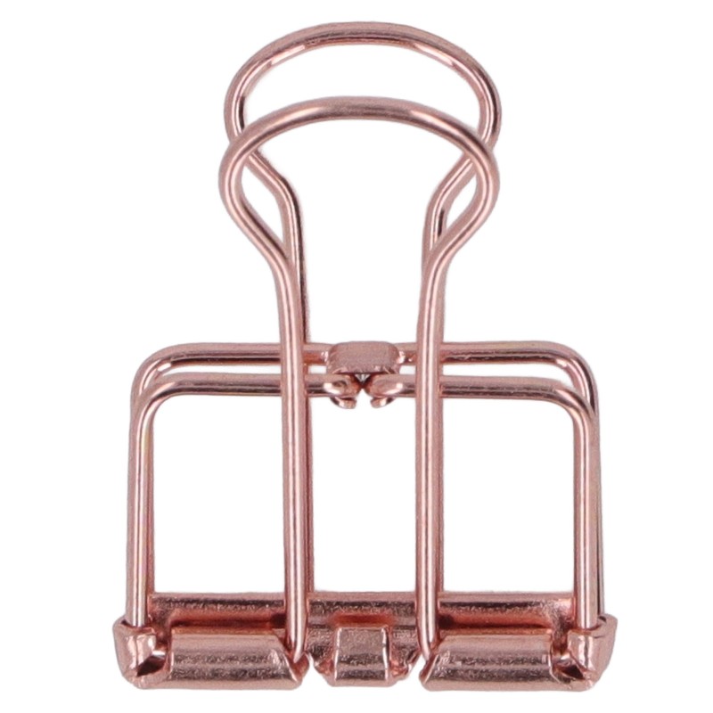 19mm 80pcs Binder Clips Strong Clamping Force Metal Hollow Tail