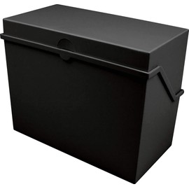 Helit Card File Box A5 Horizontal Black