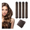 4pzs Rizador De Cabello Heatless Curls,rulos Para Cabello Marrón