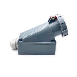 IEC 60309 Industrial Connector Socket, 5Pin 63Amp 380V-415V 3P+E+N 6H IP67 Waterproof Female Connector Power Connecting Industrial Surface Mounted Receptacle for Aviation and Industry