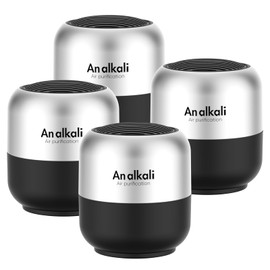 Fridge Deodorizer – 4 Pack Refrigerator Odor Eliminator, Lasts 10 Years, Chemical-Free Fresh Odor Eliminator Kit, More Effective Than Baking Soda, for Kitchen Appliances, Closet, Car, Pet Areas-Black