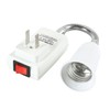 Electop E27 Socket Adapter with On/Off Switch to US Plug,Flexible